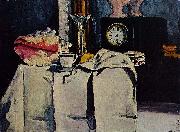 Paul Cezanne The Black Marble Clock Sweden oil painting reproduction